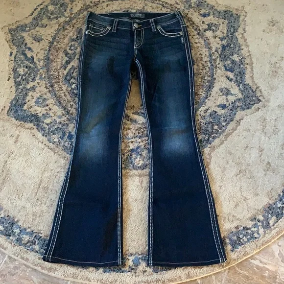 Silver Frances Flare Jeans- size 27 Short